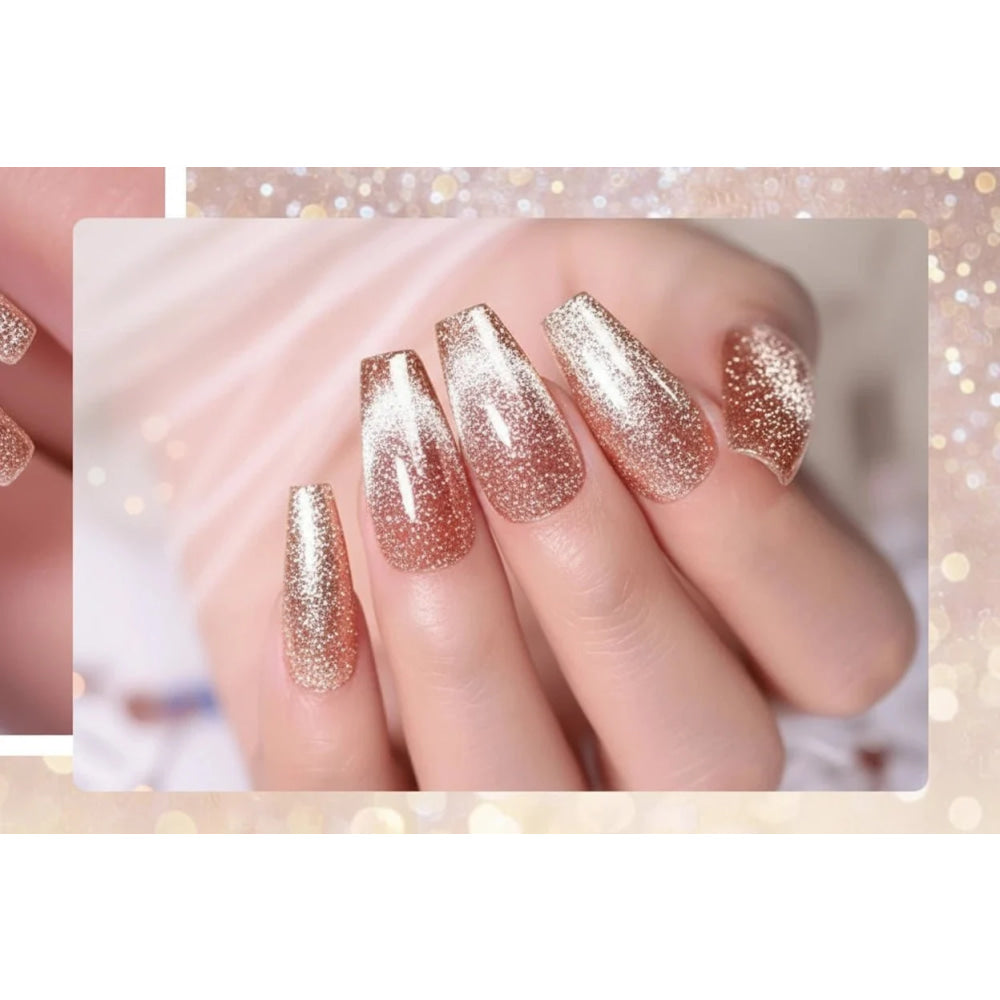 LILYCUTE - esmalte de uñas de Gel magnético Platinum Cat, láminas de rosas brillantes, brillo 3 en 1, Gel UV semipermanente, manicura artística, 7ML - VibraStore
