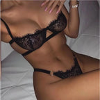 Lingеrie - Conjunto de sujetador de tres puntos con aros para mujer, traje de baño Sexy, lencería, Top 18, ropa interior elegante, sujetadores, Bikini - VibraStore
