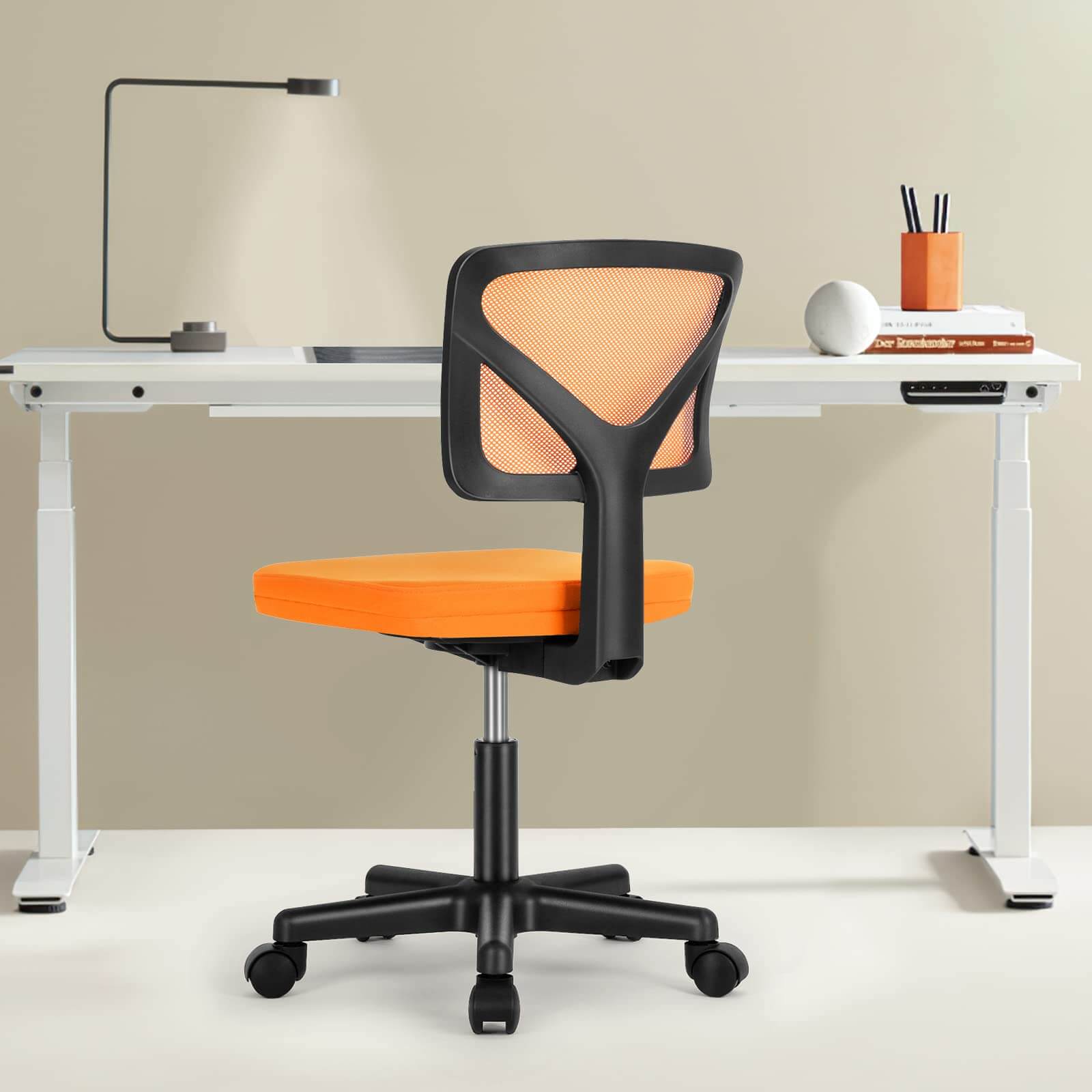 Low Back Mesh Armless Office Chair - VibraStore