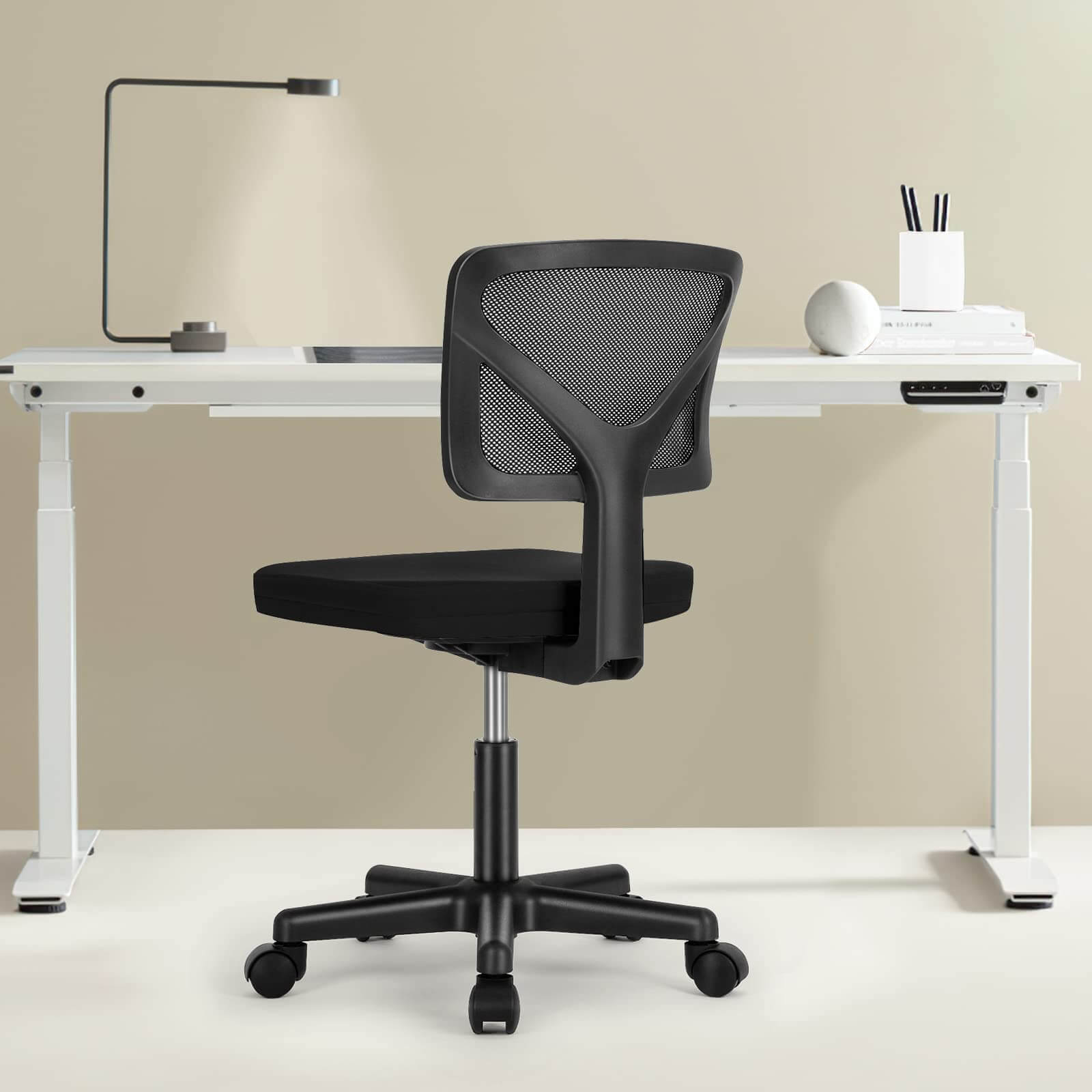 Low Back Mesh Armless Office Chair - VibraStore