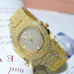 Luxury Diamond - Encrusted Hip Hop Watch Exquisite Fashion Design for Men And Women Casual Party Business Gift - VibraStore