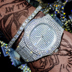 Luxury Diamond - Encrusted Hip Hop Watch Exquisite Fashion Design for Men And Women Casual Party Business Gift - VibraStore