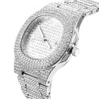Luxury Diamond - Encrusted Hip Hop Watch Exquisite Fashion Design for Men And Women Casual Party Business Gift - VibraStore