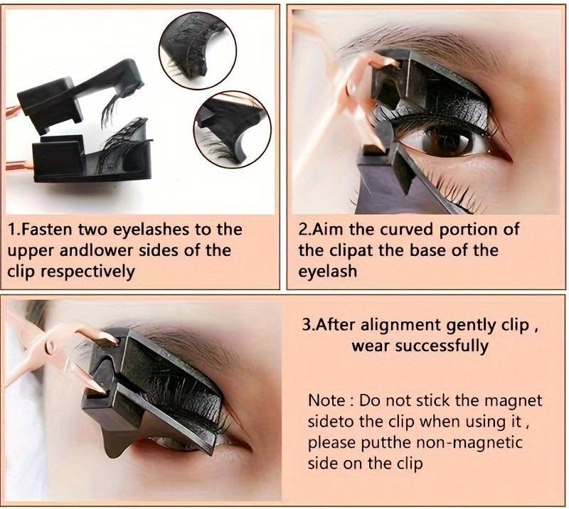 Magnetic False Eyelashes For Easy Beauty - VibraStore