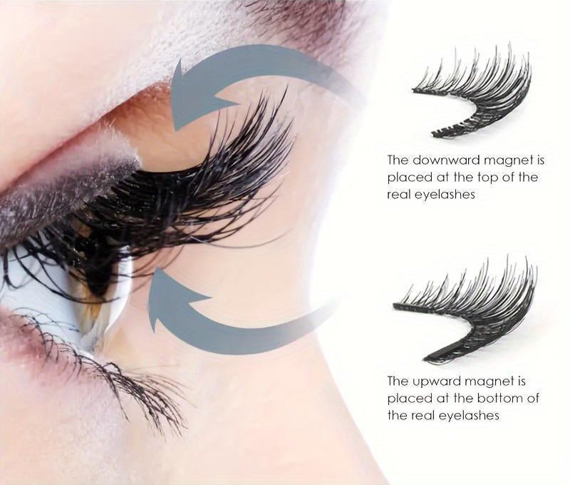 Magnetic False Eyelashes For Easy Beauty - VibraStore