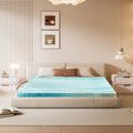 Memory Foam Mattress Topper With Cooling Gel, Pressure Relief & Breathable Comfort Bed Topper - VibraStore