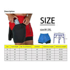 Men's 2 - in - 1 printed sports shorts quick drying training and running shorts fitness boxing and exercise sports shorts - VibraStore