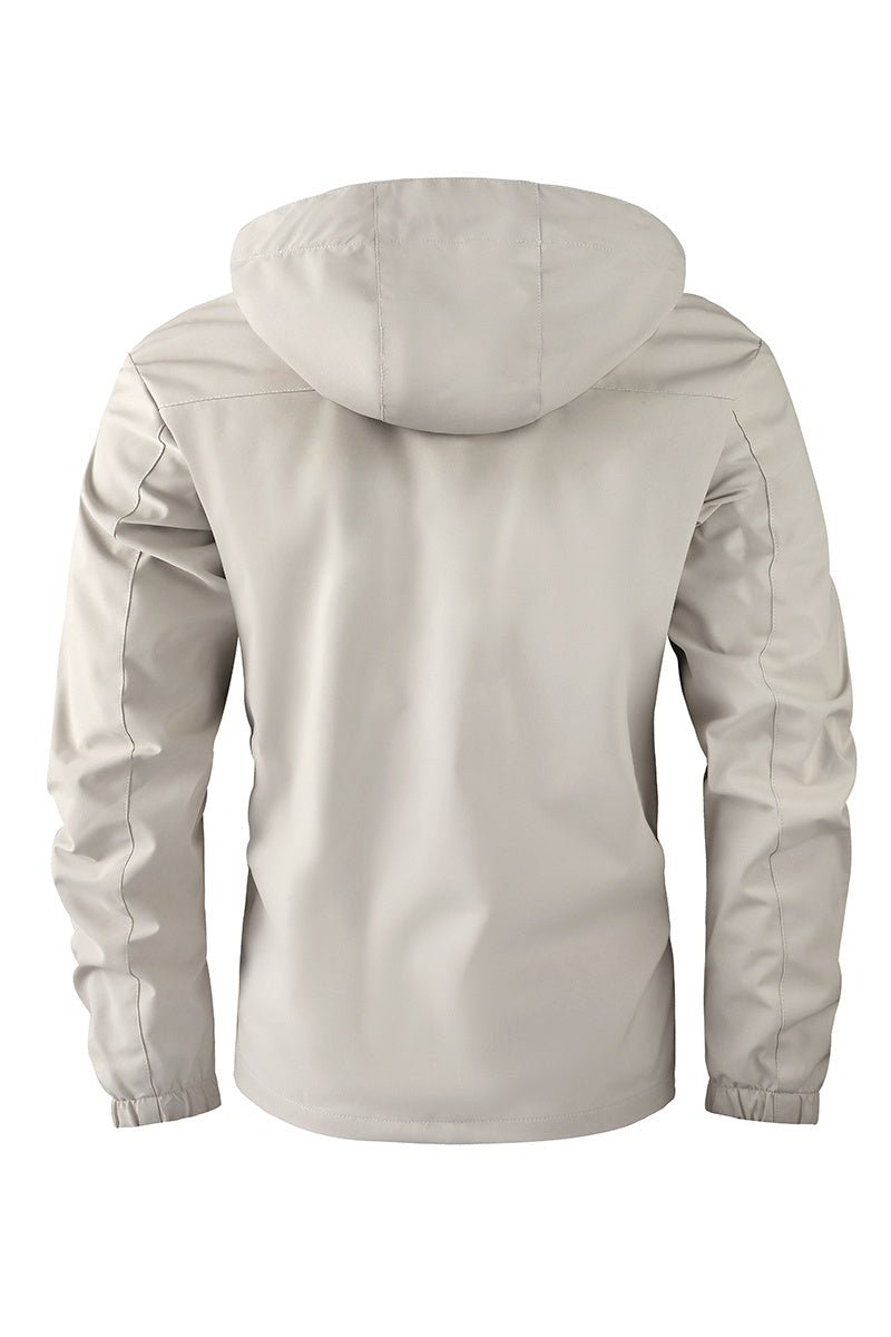Men's Fashion Casual Windbreaker Jacket, Spring and Autumn Outdoor Lightweight Jacket - VibraStore