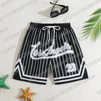 Men's Los Angeles Print Beach Shorts Casual Unisex Gym Fitness Men's Trousers Summer Women Shorts Sport Beach Shorts - VibraStore