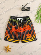 Men's Los Angeles Print Beach Shorts Casual Unisex Gym Fitness Men's Trousers Summer Women Shorts Sport Beach Shorts - VibraStore