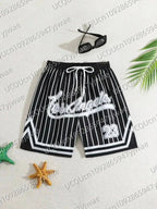 Men's Los Angeles Print Beach Shorts Casual Unisex Gym Fitness Men's Trousers Summer Women Shorts Sport Beach Shorts - VibraStore
