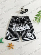 Men's Los Angeles Print Beach Shorts Casual Unisex Gym Fitness Men's Trousers Summer Women Shorts Sport Beach Shorts - VibraStore