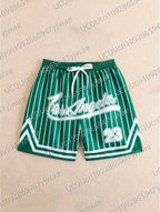 Men's Los Angeles Print Beach Shorts Casual Unisex Gym Fitness Men's Trousers Summer Women Shorts Sport Beach Shorts - VibraStore