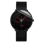 Men's Mesh - band Quartz Casual Business Luminous Watch - VibraStore