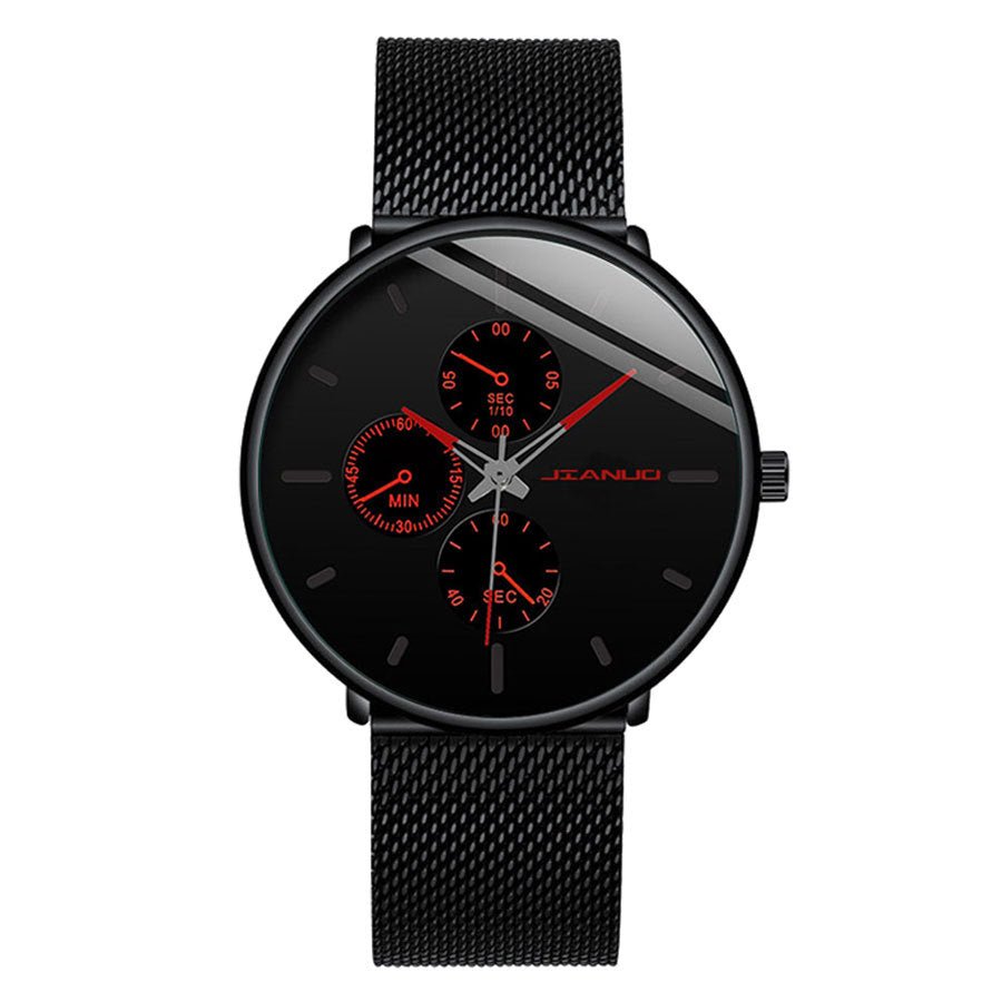 Men's Mesh - band Quartz Casual Business Luminous Watch - VibraStore