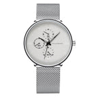 Men's Mesh - band Quartz Casual Business Luminous Watch - VibraStore