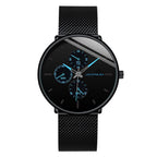 Men's Mesh - band Quartz Casual Business Luminous Watch - VibraStore
