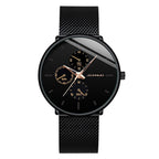 Men's Mesh - band Quartz Casual Business Luminous Watch - VibraStore