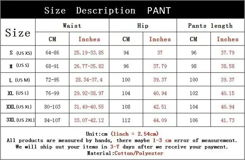 Men's pants Casual Printed Sweatpants Sports Elastic Trousers Loose Fitness Autumn Breathable Drawstring - VibraStore