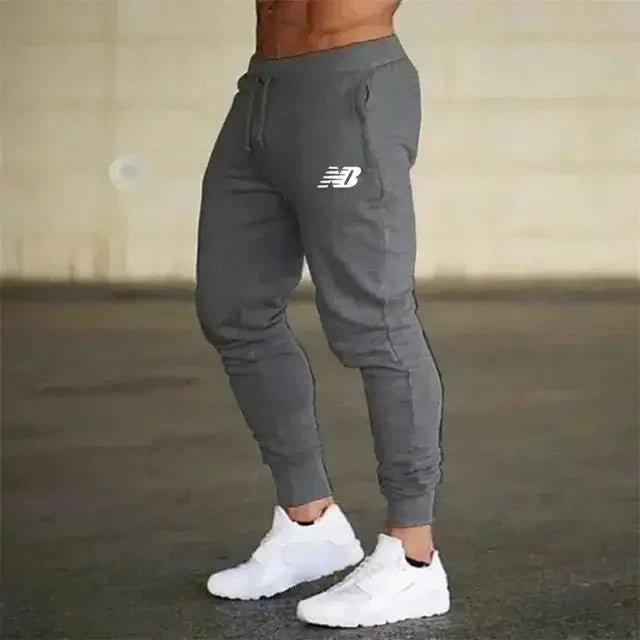 Men's pants Casual Printed Sweatpants Sports Elastic Trousers Loose Fitness Autumn Breathable Drawstring - VibraStore