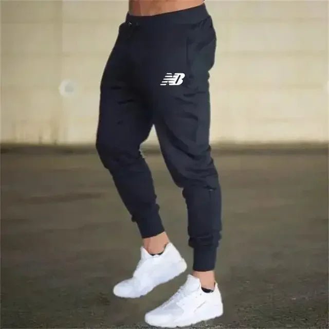Men's pants Casual Printed Sweatpants Sports Elastic Trousers Loose Fitness Autumn Breathable Drawstring - VibraStore
