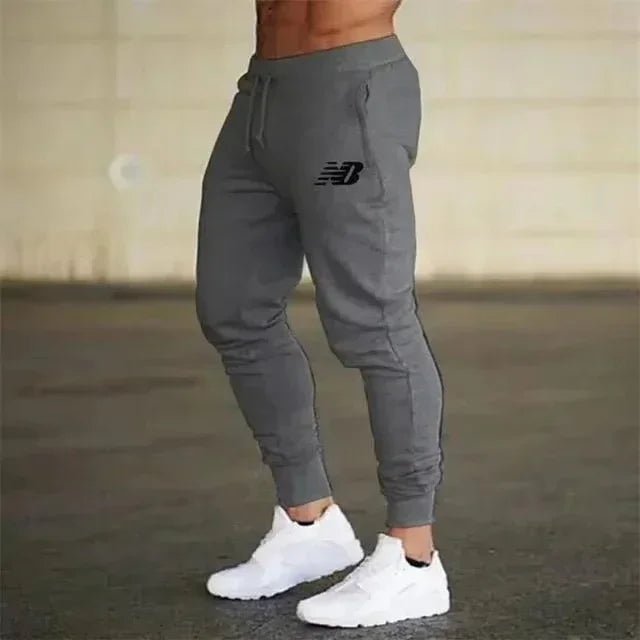 Men's pants Casual Printed Sweatpants Sports Elastic Trousers Loose Fitness Autumn Breathable Drawstring - VibraStore