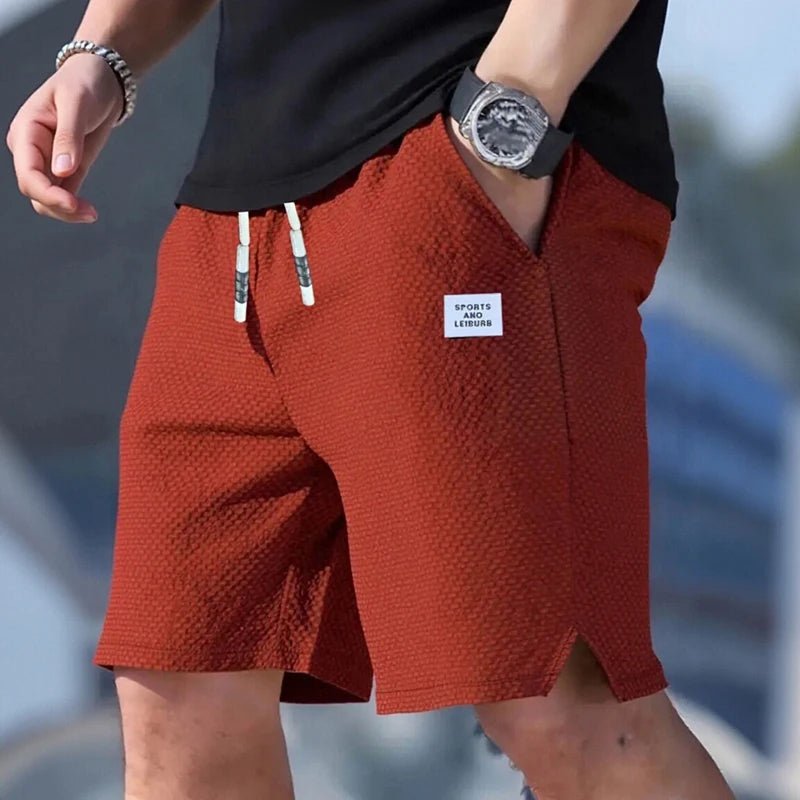 Men's Shorts, Men's Casual Pants, Men's Beach Shorts, Men's Sports Shorts, New Fashionable Textured Fabric, Breathable Pants, Suitable for Daily Casual Wear and Sports - VibraStore