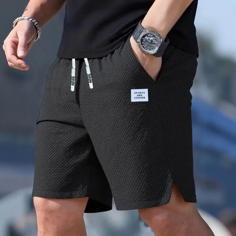 Men's Shorts, Men's Casual Pants, Men's Beach Shorts, Men's Sports Shorts, New Fashionable Textured Fabric, Breathable Pants, Suitable for Daily Casual Wear and Sports - VibraStore