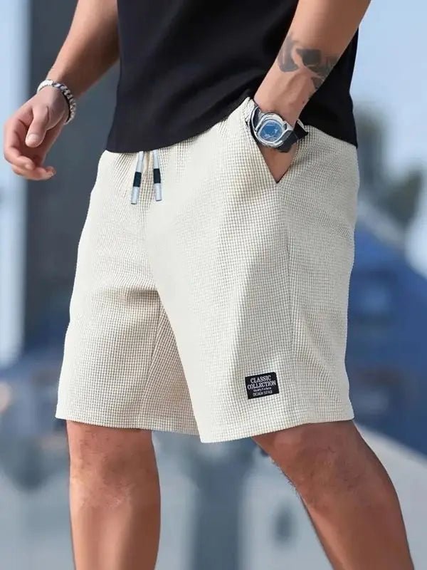 Men's Shorts, Men's Casual Pants, Men's Beach Shorts, Men's Sports Shorts, New Fashionable Textured Fabric, Breathable Pants, Suitable for Daily Casual Wear and Sports - VibraStore