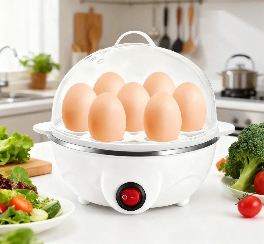 Mini cocina para huevos para 1 persona, apagado automático, multifuncional, para hacer huevos cocidos al vapor, para desayuno, electrodoméstico de cocina - VibraStore