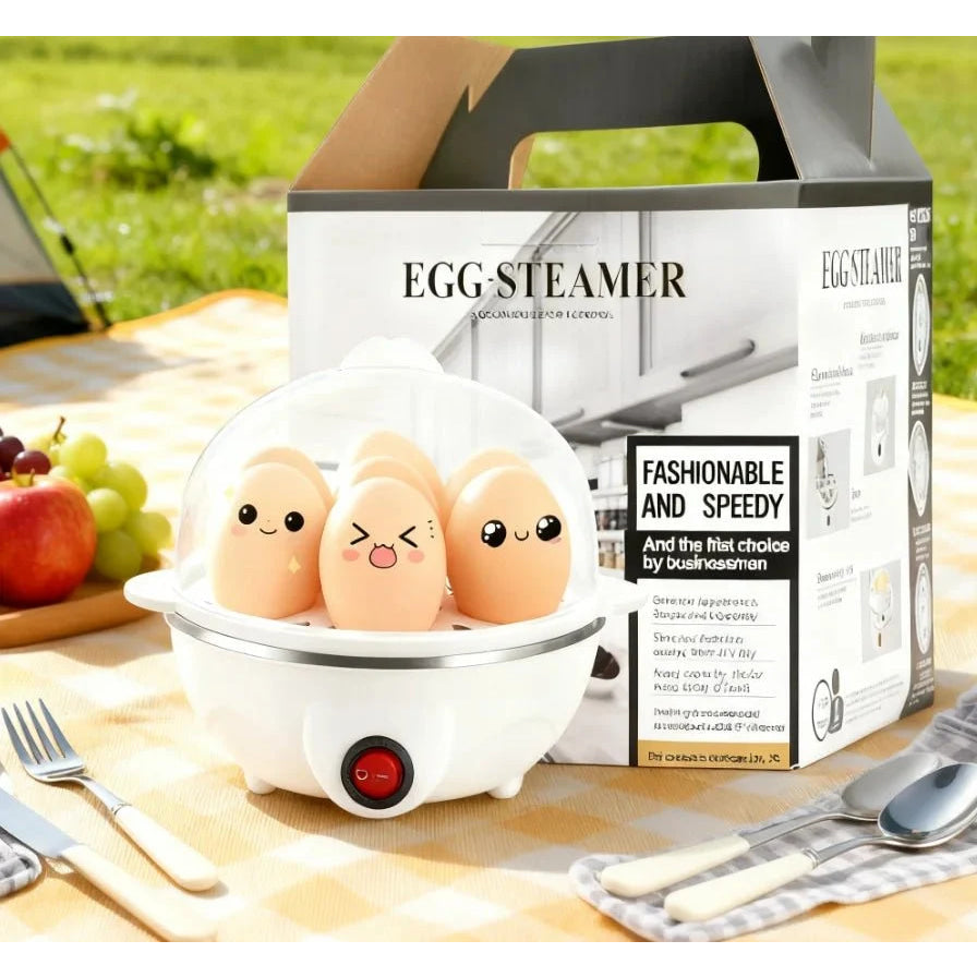 Mini cocina para huevos para 1 persona, apagado automático, multifuncional, para hacer huevos cocidos al vapor, para desayuno, electrodoméstico de cocina - VibraStore