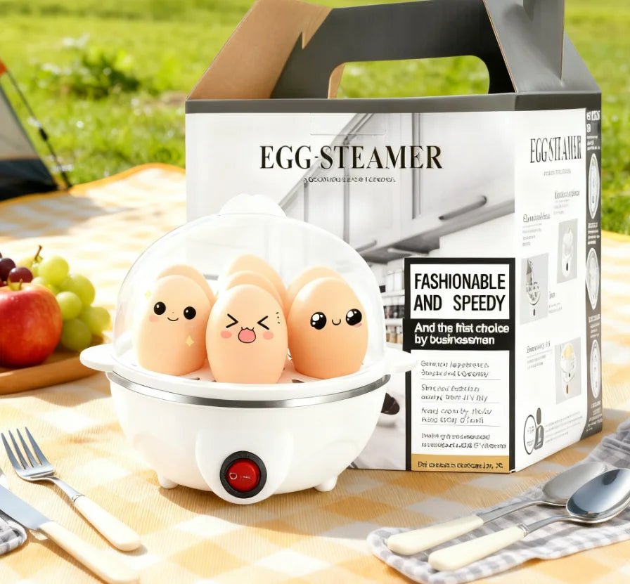 Mini cocina para huevos para 1 persona, apagado automático, multifuncional, para hacer huevos cocidos al vapor, para desayuno, electrodoméstico de cocina - VibraStore