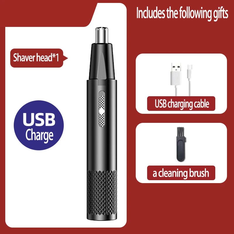 Mini cortadora de pelo de nariz con carga USB, mini cortadora de pelo portátil de alta calidad - VibraStore