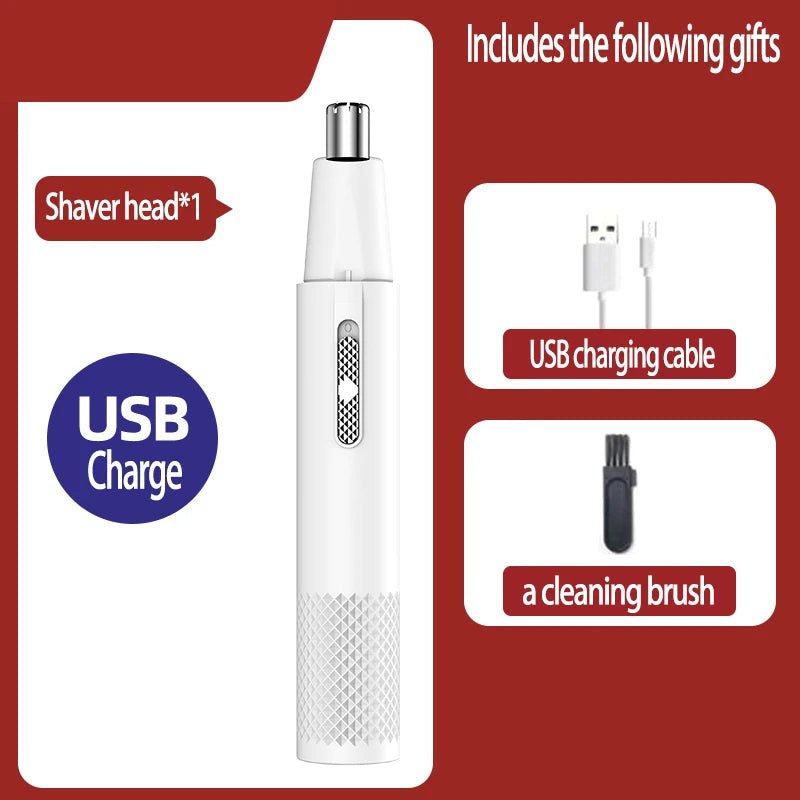 Mini cortadora de pelo de nariz con carga USB, mini cortadora de pelo portátil de alta calidad - VibraStore