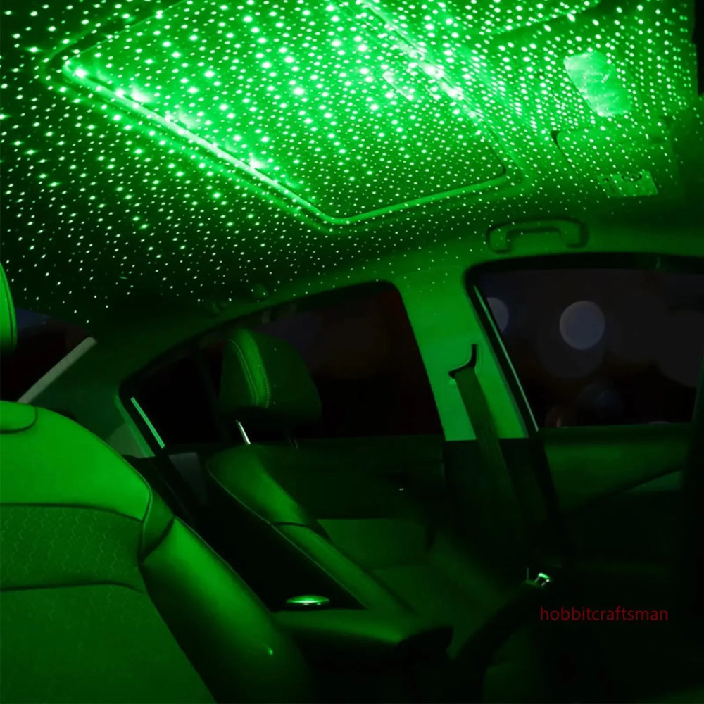 Mini LED Car Roof Star Night Light Projector Atmosphere Galaxy Lamp USB Decorative Adjustable for Auto Roof Room Ceiling Decor - VibraStore