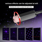 Mini LED Car Roof Star Night Light Projector Atmosphere Galaxy Lamp USB Decorative Adjustable for Auto Roof Room Ceiling Decor - VibraStore