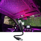 Mini LED Car Roof Star Night Light Projector Atmosphere Galaxy Lamp USB Decorative Adjustable for Auto Roof Room Ceiling Decor - VibraStore