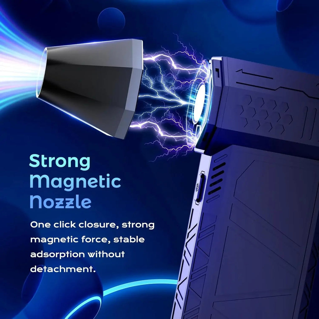 Mini Turbo Jet Fan 130000RPM Wind Speed 52m/s Brushless Motor Handheld Duct Fan High - Performance Cyclone Turbo Electric Blower - VibraStore