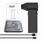 Mini Turbo Jet Fan 130000RPM Wind Speed 52m/s Brushless Motor Handheld Duct Fan High - Performance Cyclone Turbo Electric Blower - VibraStore