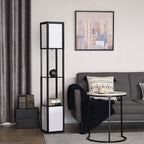 Modern Shelf Floor Lamp with Dual Ambient Light - VibraStore