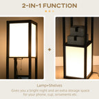 Modern Shelf Floor Lamp with Dual Ambient Light - VibraStore