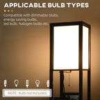 Modern Shelf Floor Lamp with Dual Ambient Light - VibraStore