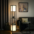 Modern Shelf Floor Lamp with Dual Ambient Light - VibraStore