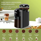 Molinillo de café eléctrico Wancle, molinillo de rebaba ajustable, molinillo de café cónico con 28 ajustes de molienda precisos, 220V/120V - VibraStore