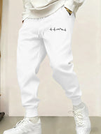 Mountain Heartbeat Creativity Print Sweatpants Men Comfy Fashion Trousers Pocket Simplicity Jogging Pant Autumn Sport Britches - VibraStore