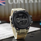 Multifunction Men's Sports Watch Waterproof Luminous Alarm Clock Men LED Digital Watch Large dial Electronic Wristwatch - VibraStore