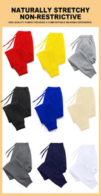 Napoli Italia Letter And Flag Print Man Sweatpant Pocket Fleece Pant Casual Warm Trouser Autumn Fashion Sports Sweatpants Pants - VibraStore