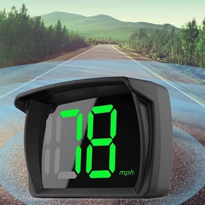 New HUD Car Head - up Display MPH Speed Display 3 - inch Multi - function LCD MPH Dashboard - VibraStore