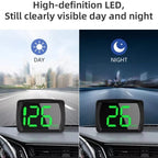 New HUD Car Head - up Display MPH Speed Display 3 - inch Multi - function LCD MPH Dashboard - VibraStore