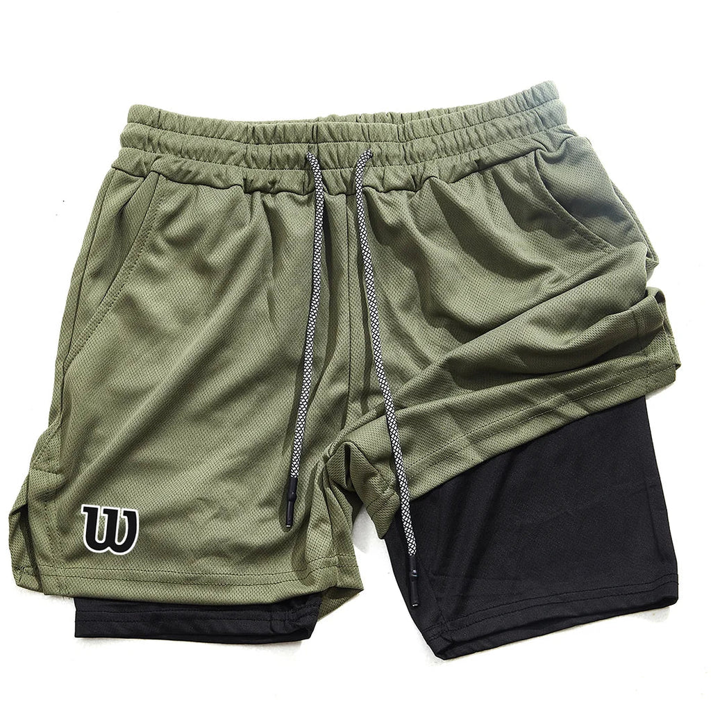 New men's sports shorts, summer shorts, breathable tennis shorts, quick - drying badminton shorts - VibraStore